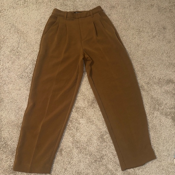 Madewell Pants - Madewell Brown Harlow Tailored Pants